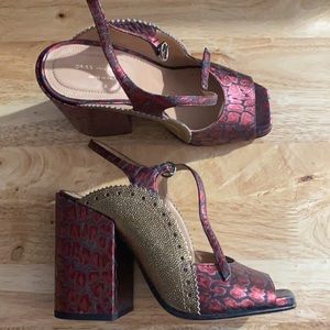 NWOT DRIES VAN NOTEN Chunky Heeled Sandals